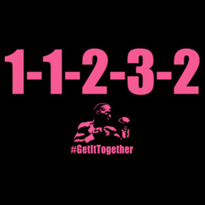 1-1-2-3-2 PINK LETTERING - HOODIE Design