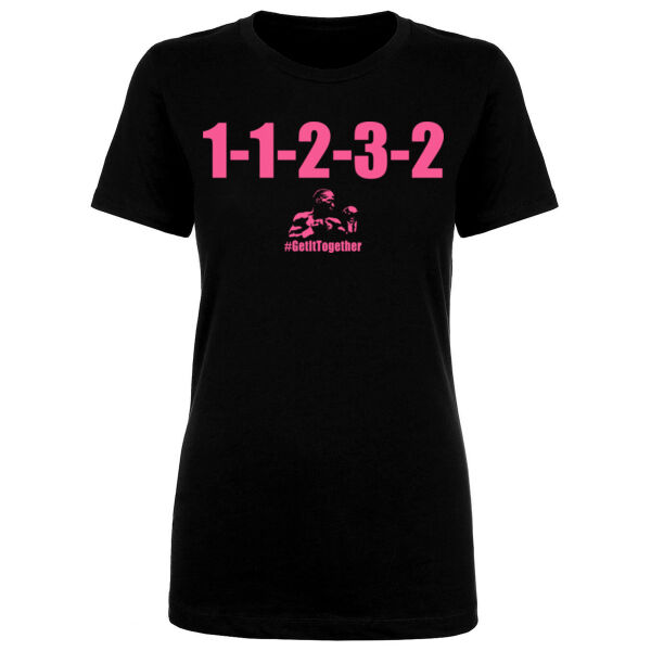 1-1-2-3-2 PINK LETTERING - WOMEN'S FITTED T-SHIRT Thumbnail